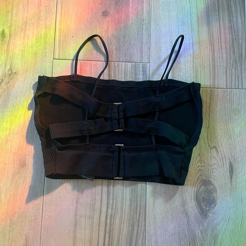 Urban outfitters black crop top.